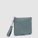 BUBBA CLUTCH CANVAS STONE