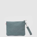 BUBBA CLUTCH CANVAS STONE