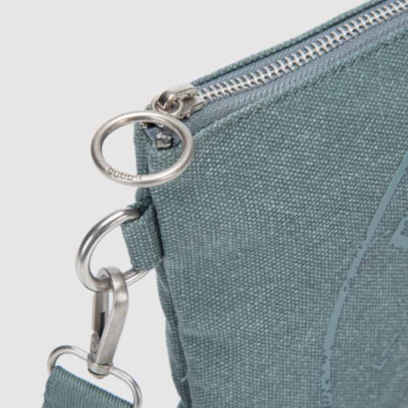 BUBBA CLUTCH CANVAS STONE