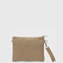 BUBBA CLUTCH CANVAS CAMEL