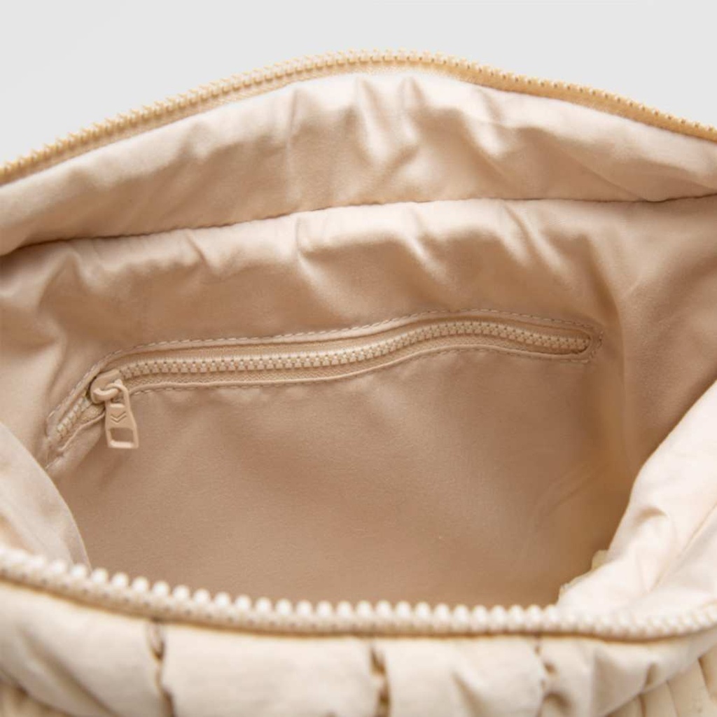 BUBBA TOTE QUILTED BONE