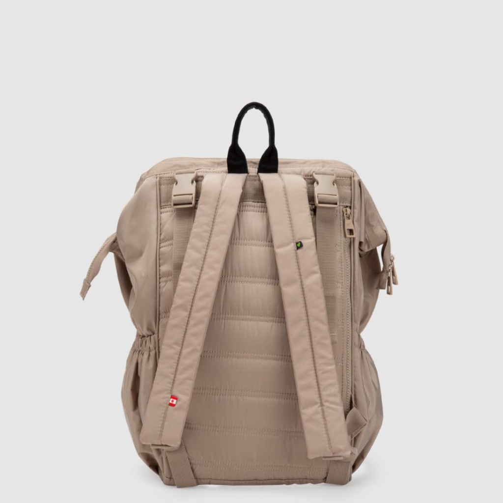 BUBBA MOCHILA MOM BAG INCLUDED A DIAPER PAD AND A BOTTLE BAG NUDE REGULAR