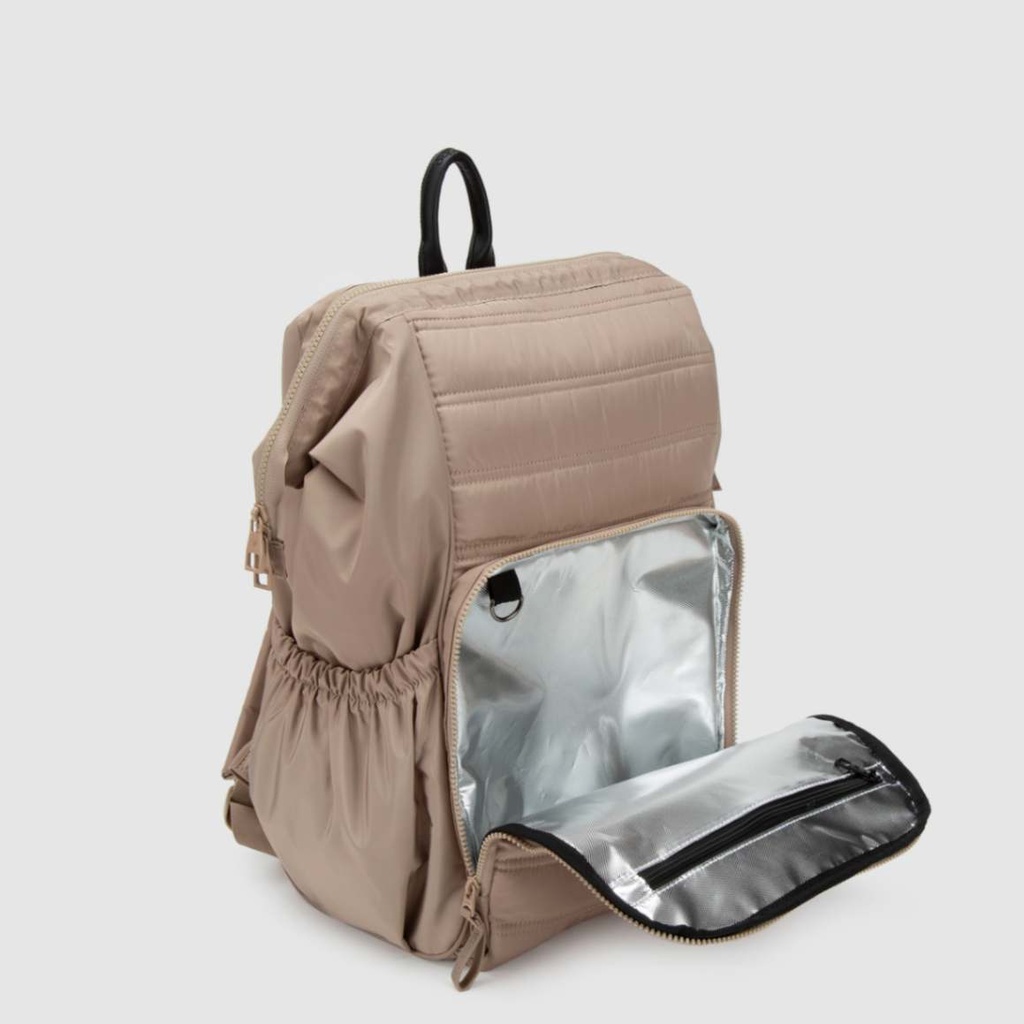 BUBBA MOCHILA MOM BAG INCLUDED A DIAPER PAD AND A BOTTLE BAG NUDE REGULAR