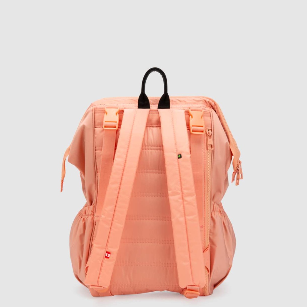 BUBBA MOCHILA MOM BAG INCLUDED A DIAPER PAD AND A BOTTLE BAG CORAL REGULAR