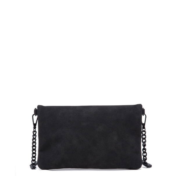 BUBBA FLAT PURSE DUO SUEDE ONYX