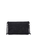 BUBBA FLAT PURSE DUO SUEDE ONYX