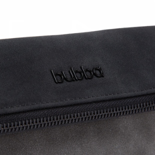 BUBBA FLAT PURSE DUO SUEDE ONYX