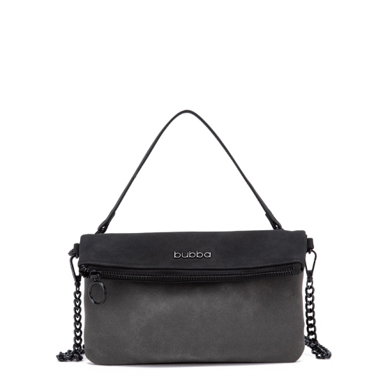 BUBBA FLAT PURSE DUO SUEDE ONYX