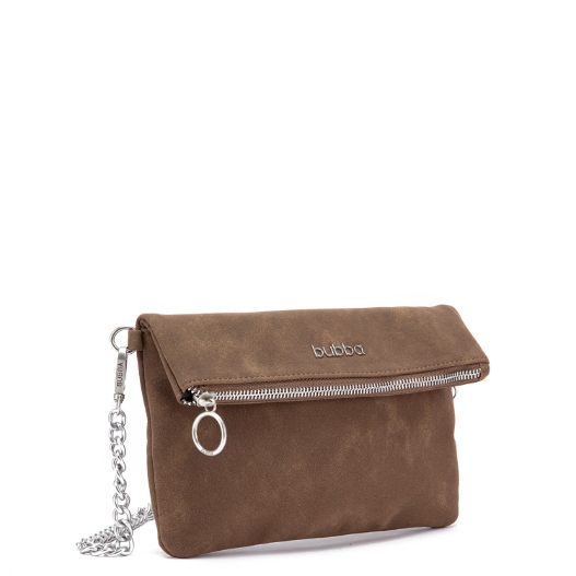 BUBBA FLAT PURSE DUO SUEDE PESTO