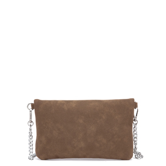 BUBBA FLAT PURSE DUO SUEDE PESTO