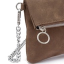 BUBBA FLAT PURSE DUO SUEDE PESTO