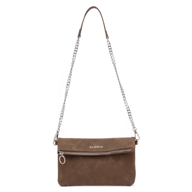 BUBBA FLAT PURSE DUO SUEDE PESTO