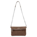 BUBBA FLAT PURSE DUO SUEDE PESTO