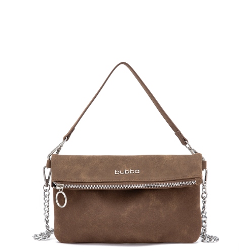 BUBBA FLAT PURSE DUO SUEDE PESTO
