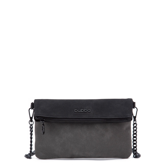 BUBBA FLAT PURSE DUO SUEDE ONYX