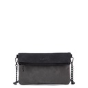 BUBBA FLAT PURSE DUO SUEDE ONYX