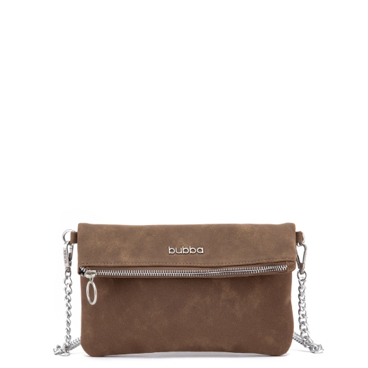 BUBBA FLAT PURSE DUO SUEDE PESTO