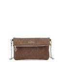 BUBBA FLAT PURSE DUO SUEDE PESTO