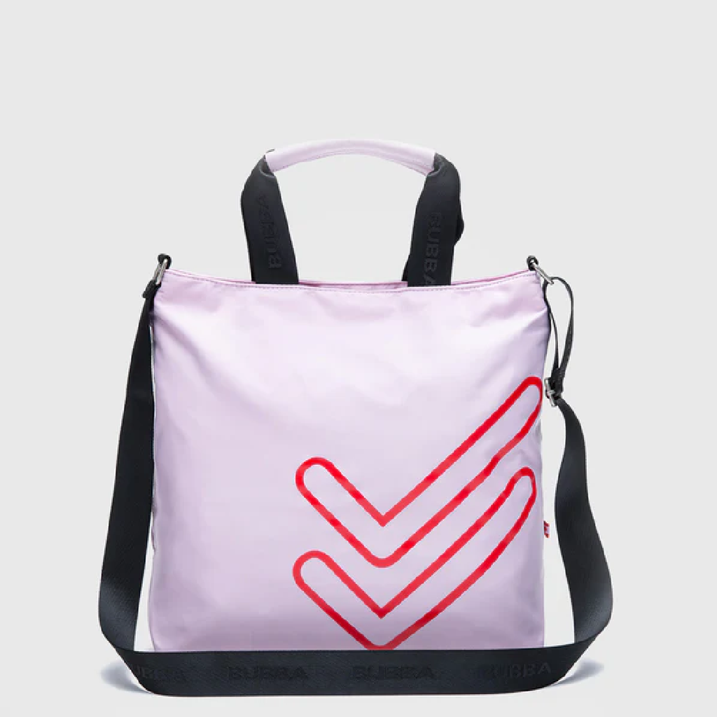 BUBBA TOTE CHARLOTTE DOBLE CHECK LILAC