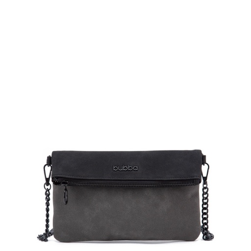 [6902221473967] BUBBA FLAT PURSE DUO SUEDE ONYX
