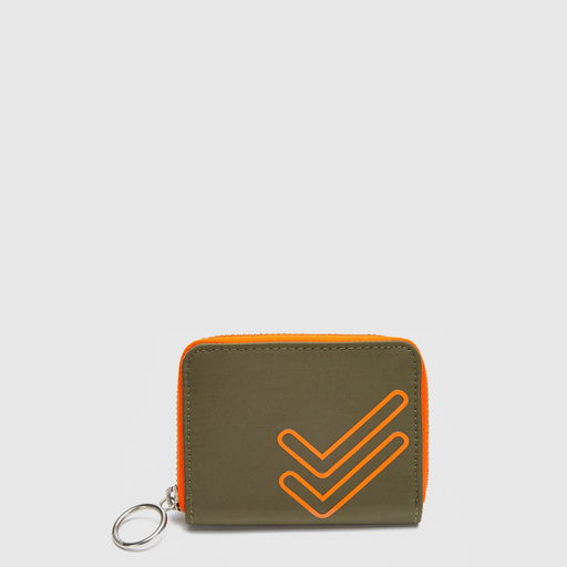 [6902221456489] BUBBA BILLETERA CHARLOTTE DOBLE CHECK GREEN MINI